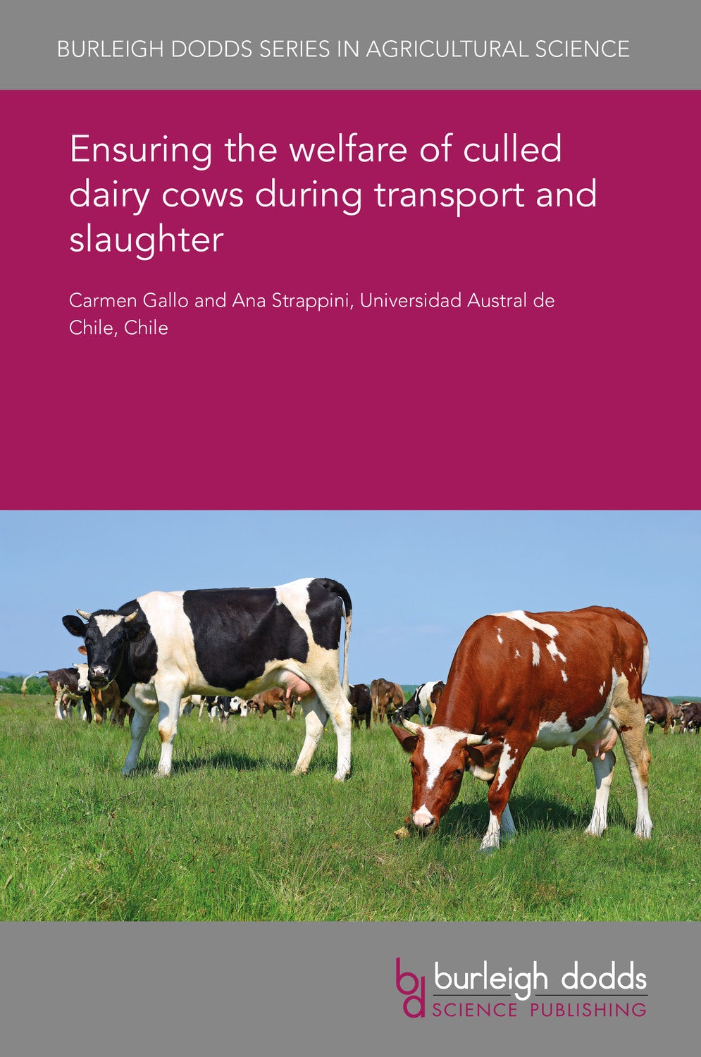Book cover image for Ensuring the welfare of culled dairy cows during transport and slaughter ISBN: 9781838791629